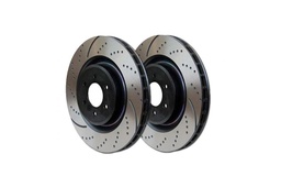 Dimpled and groove brake